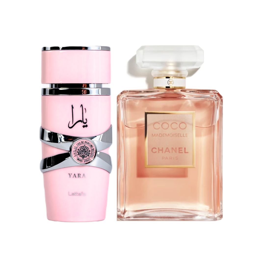 PERFUMES YARA LATAFFA + COCO CHANEL MADEMOISELLE