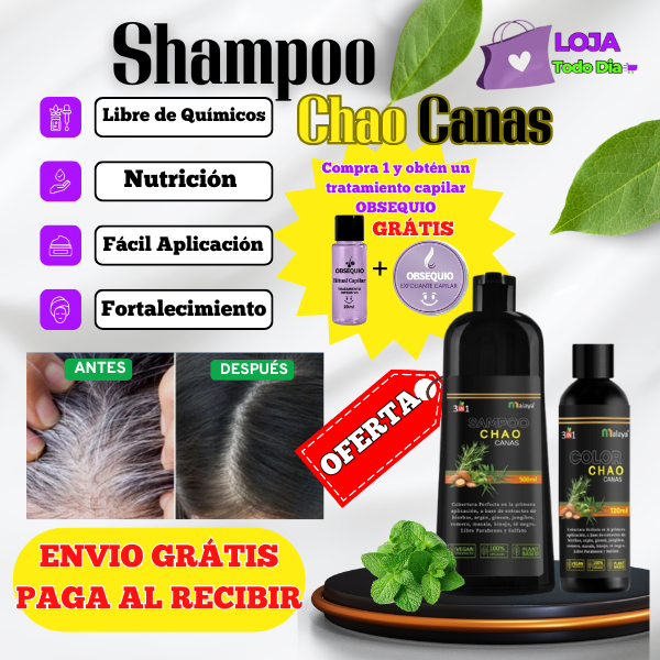 Chao canas shampoo + Chao frizz OBSEQUIO