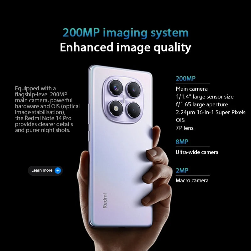 CELULAR REDMI NOTE 14 PRO 8GB/256GB - TU TELÉFONO MÓVIL LISTO PARA CUALQUIER OCASIÓN