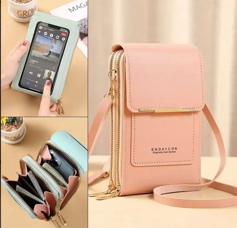 BOLSO DE LUJO PORTA CELULAR MULTIFUNCIONA