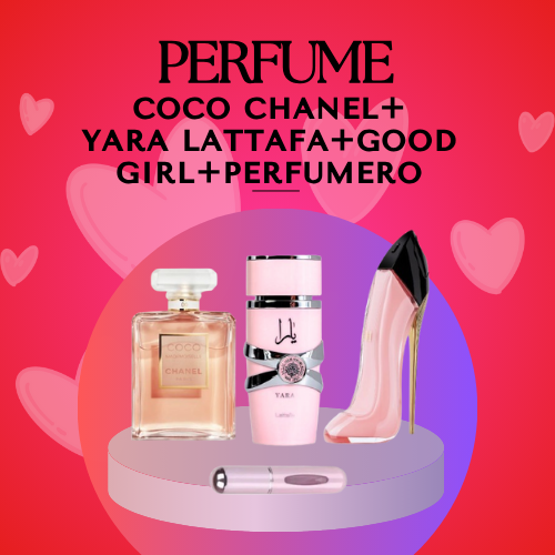 PERFUMES COCOCHANEL+BLUS+YARA+PERFUMERO